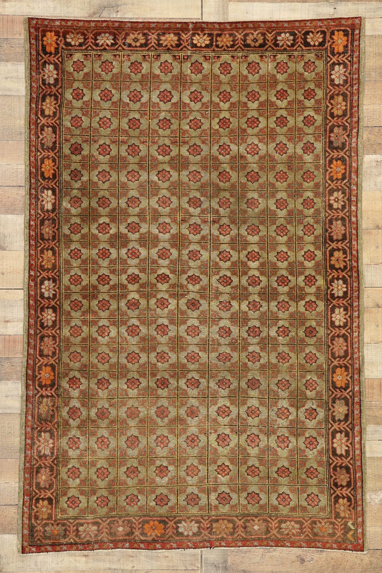4 x 6 Vintage Oushak Rug 51205