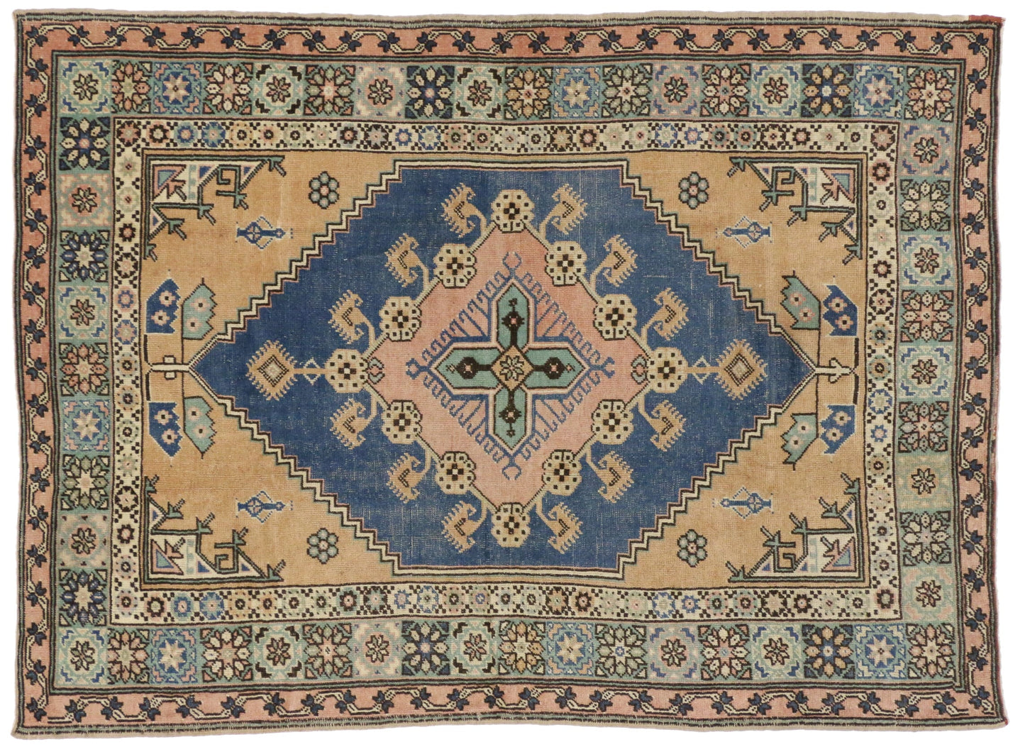 5 x 7 Antique Oushak Rug 51206