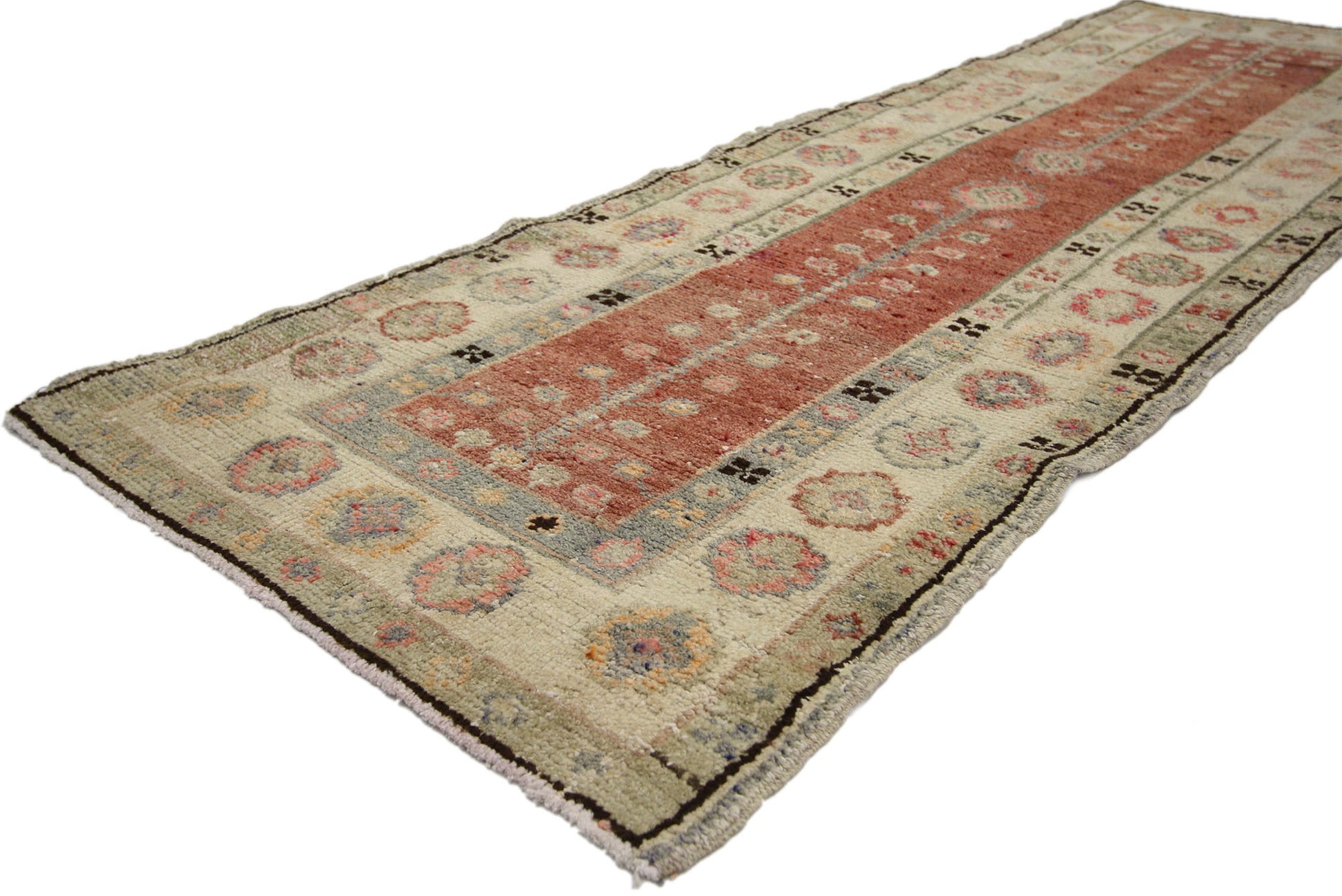 2 x 7 Vintage Oushak Rug 51208