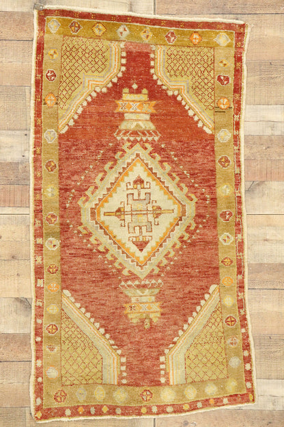 3 x 4 Vintage Turkish Oushak Rug 51209
