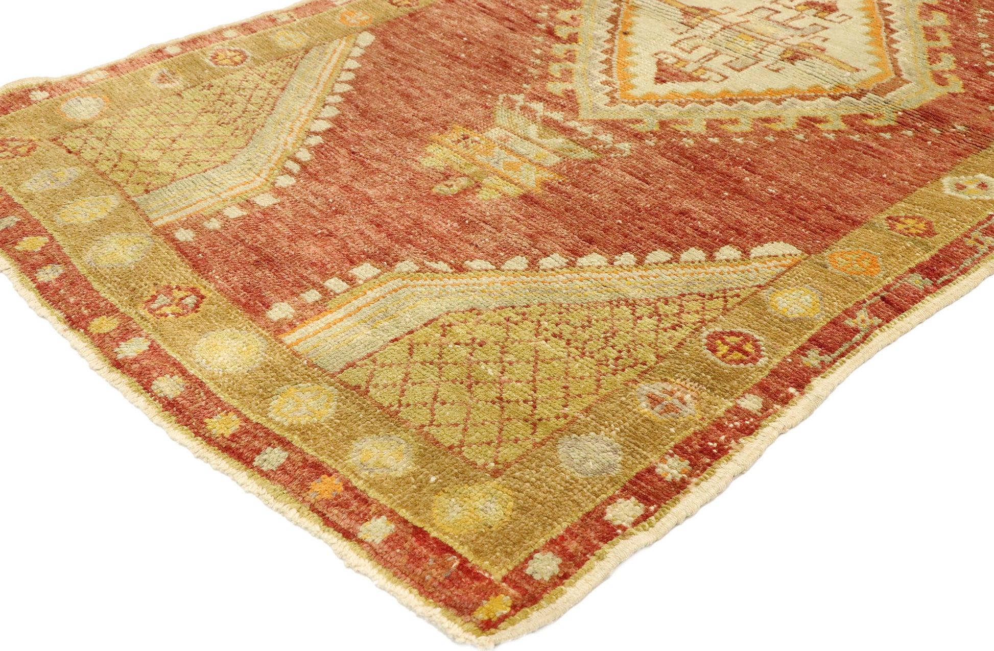 3 x 4 Vintage Turkish Oushak Rug 51209