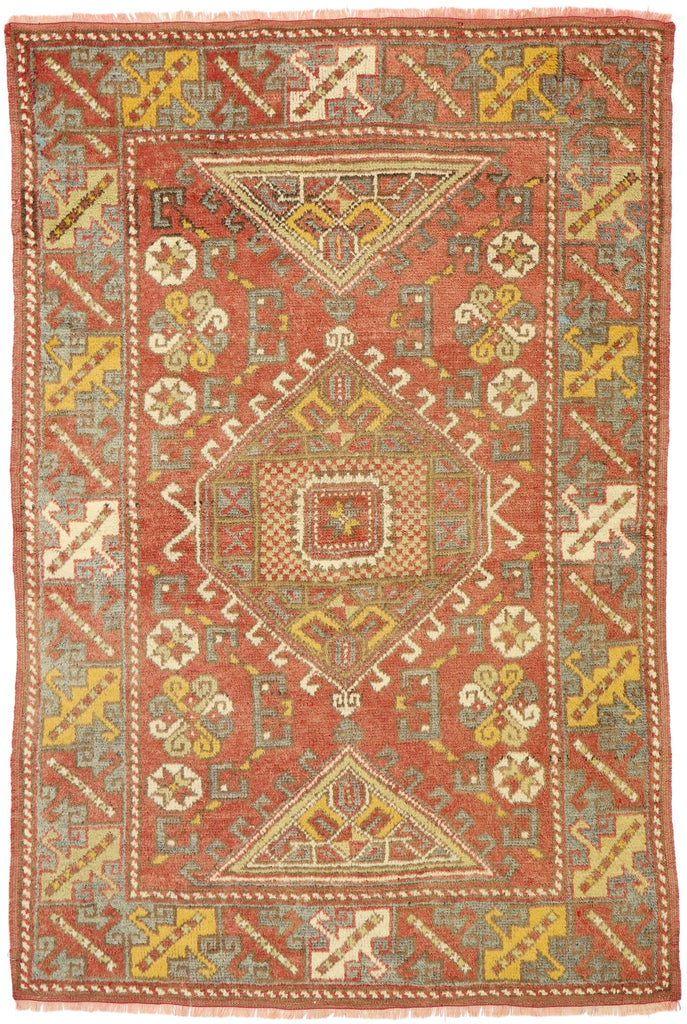 4 x 6 Vintage Turkish Oushak Rug 51213