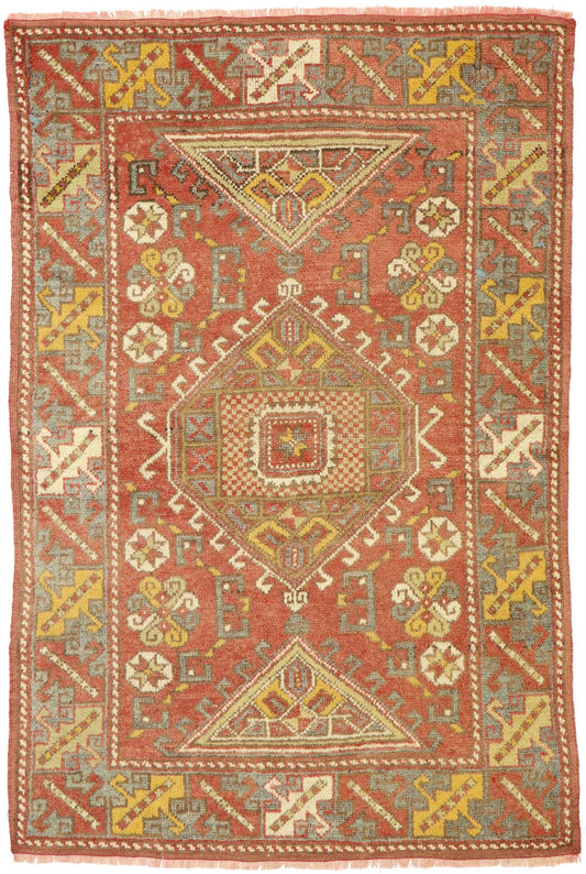 4 x 6 Vintage Turkish Oushak Rug 51213