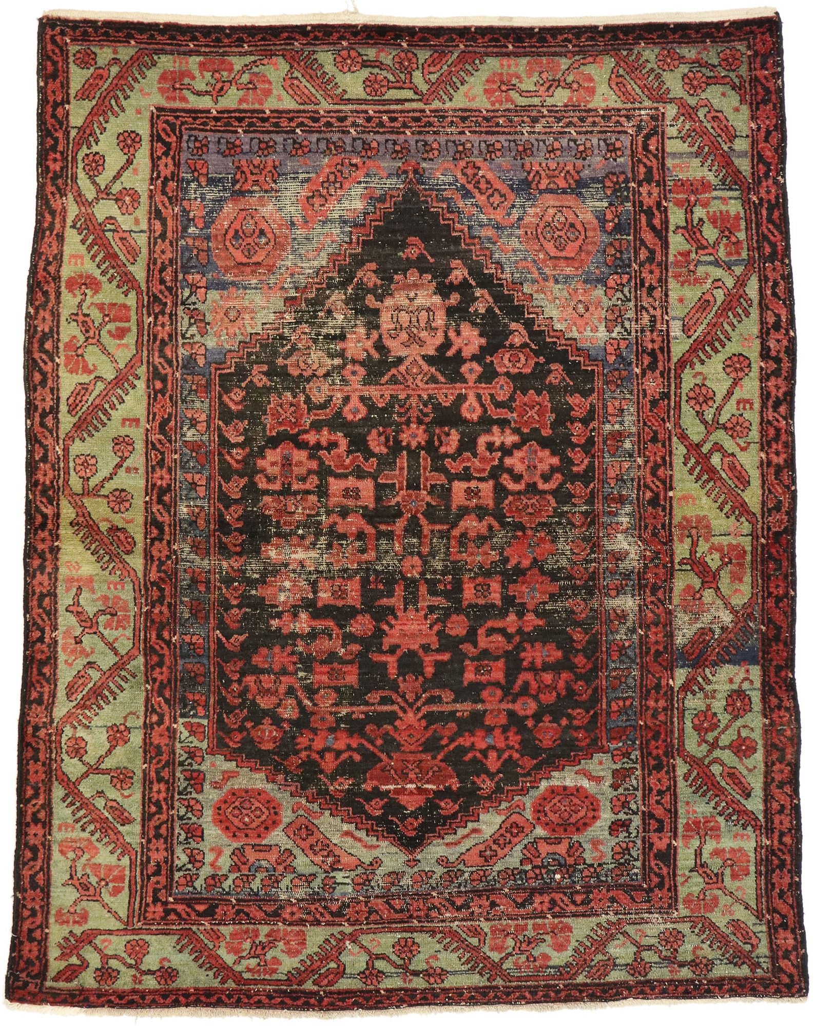 5 x 6 Vintage Turkish Oushak Rug 51214