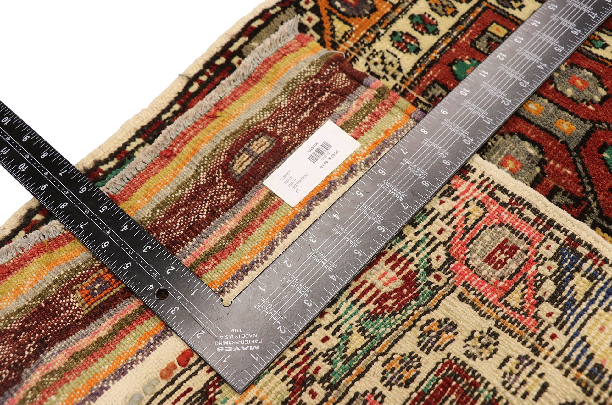 2 x 3 Vintage Yastik Rug 51218