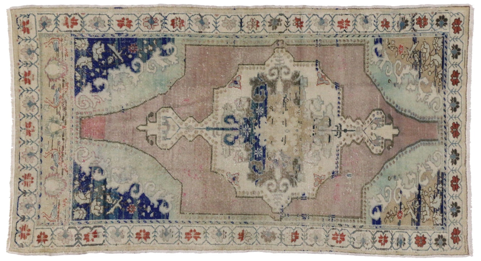 4 x 7 Vintage Oushak Rug 51226