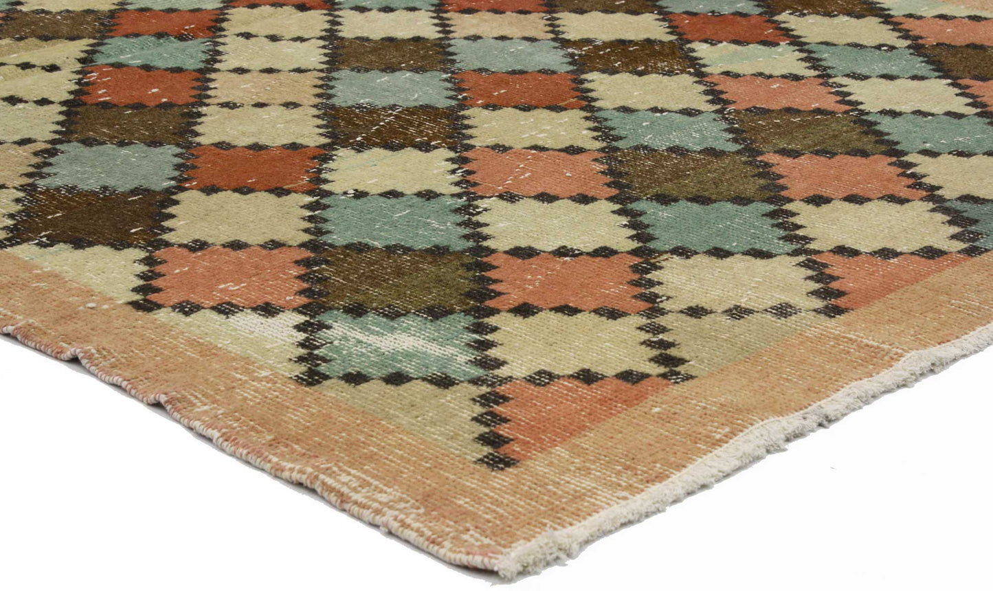 4 x 7 Vintage Turkish Sivas Rug 51227