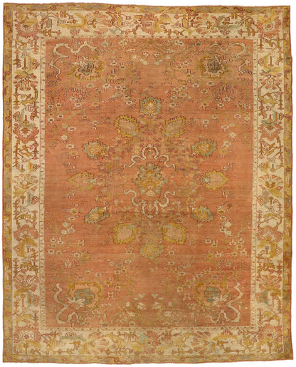10 x 12 Antique Turkish Oushak Rug 51231