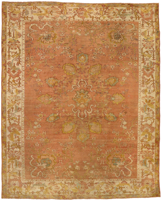 10 x 12 Antique Turkish Oushak Rug 51231
