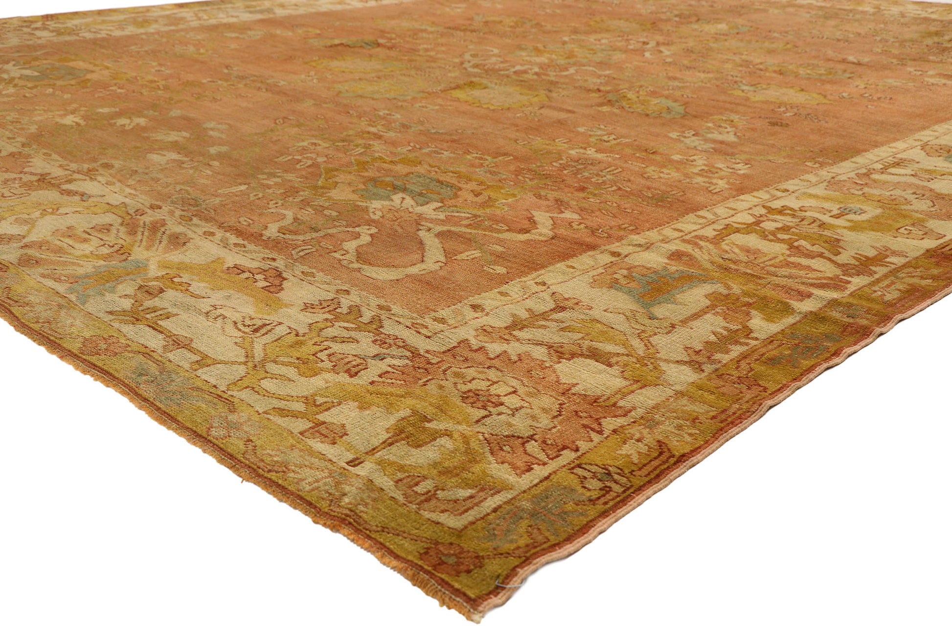 10 x 12 Antique Turkish Oushak Rug 51231