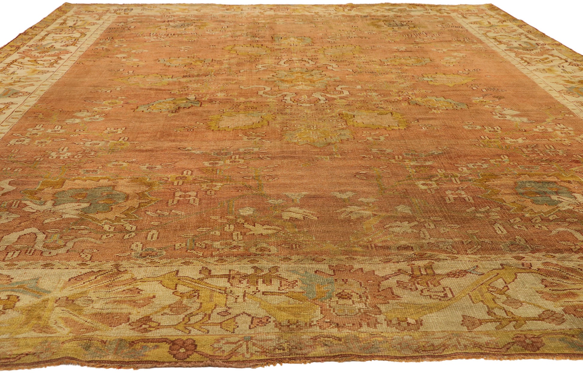 10 x 12 Antique Turkish Oushak Rug 51231