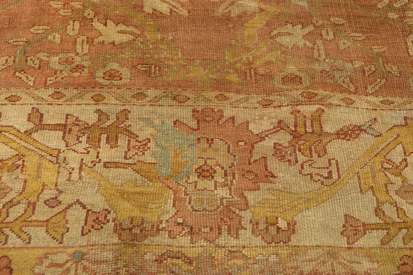 10 x 12 Antique Turkish Oushak Rug 51231