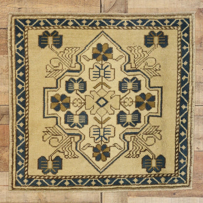 2 x 2 Vintage Turkish Yastik Rug 51258