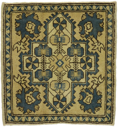 2 x 2 Vintage Turkish Yastik Rug 51259