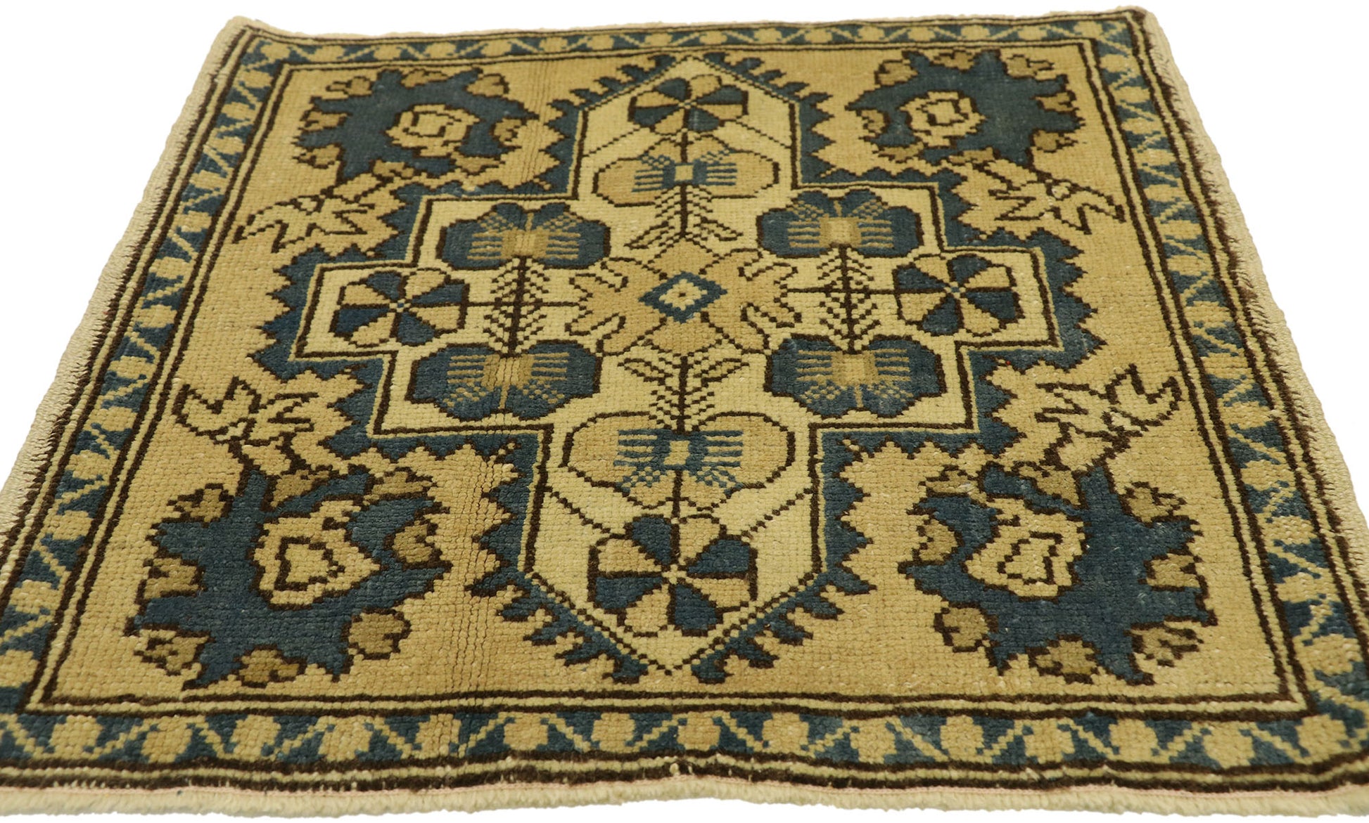 2 x 2 Vintage Turkish Yastik Rug 51259