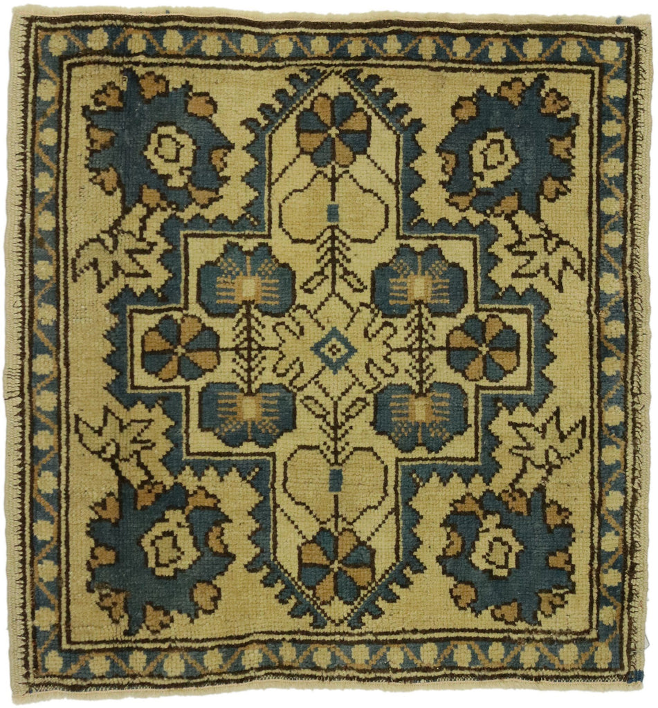 2 x 2 Vintage Turkish Yastik Rug 51260