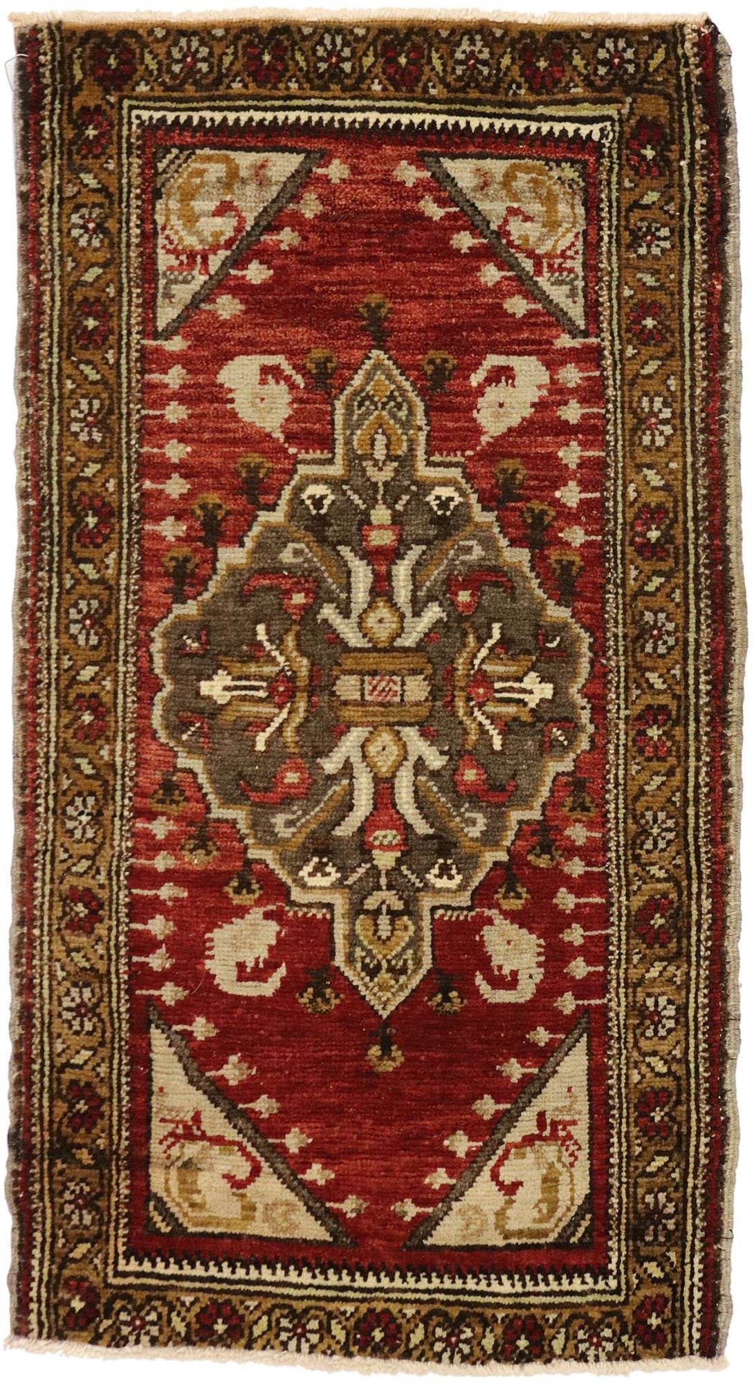 2 x 3 Vintage Turkish Yastik Rug 51263