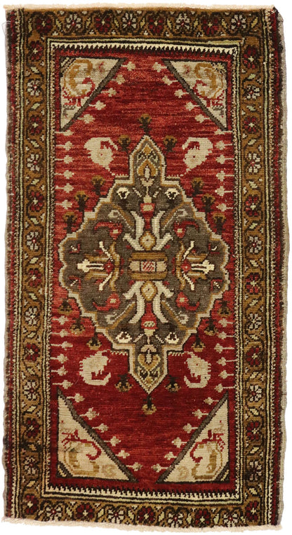 2 x 3 Vintage Turkish Yastik Rug 51263