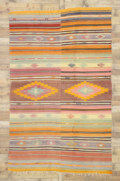 5 x 9 Vintage Turkish Kilim Rug 51271