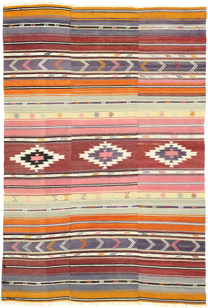 6 x 9 Vintage Turkish Kilim Rug 51274