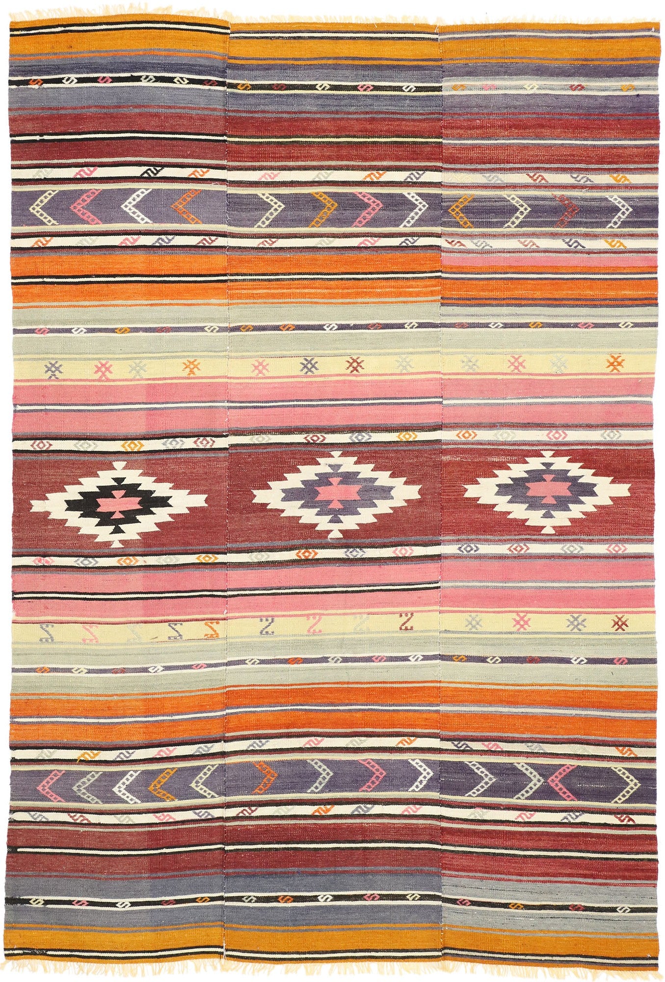 6 x 9 Vintage Turkish Kilim Rug 51274