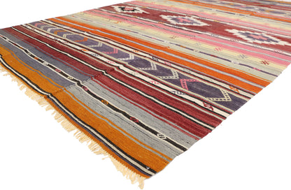 6 x 9 Vintage Turkish Kilim Rug 51274
