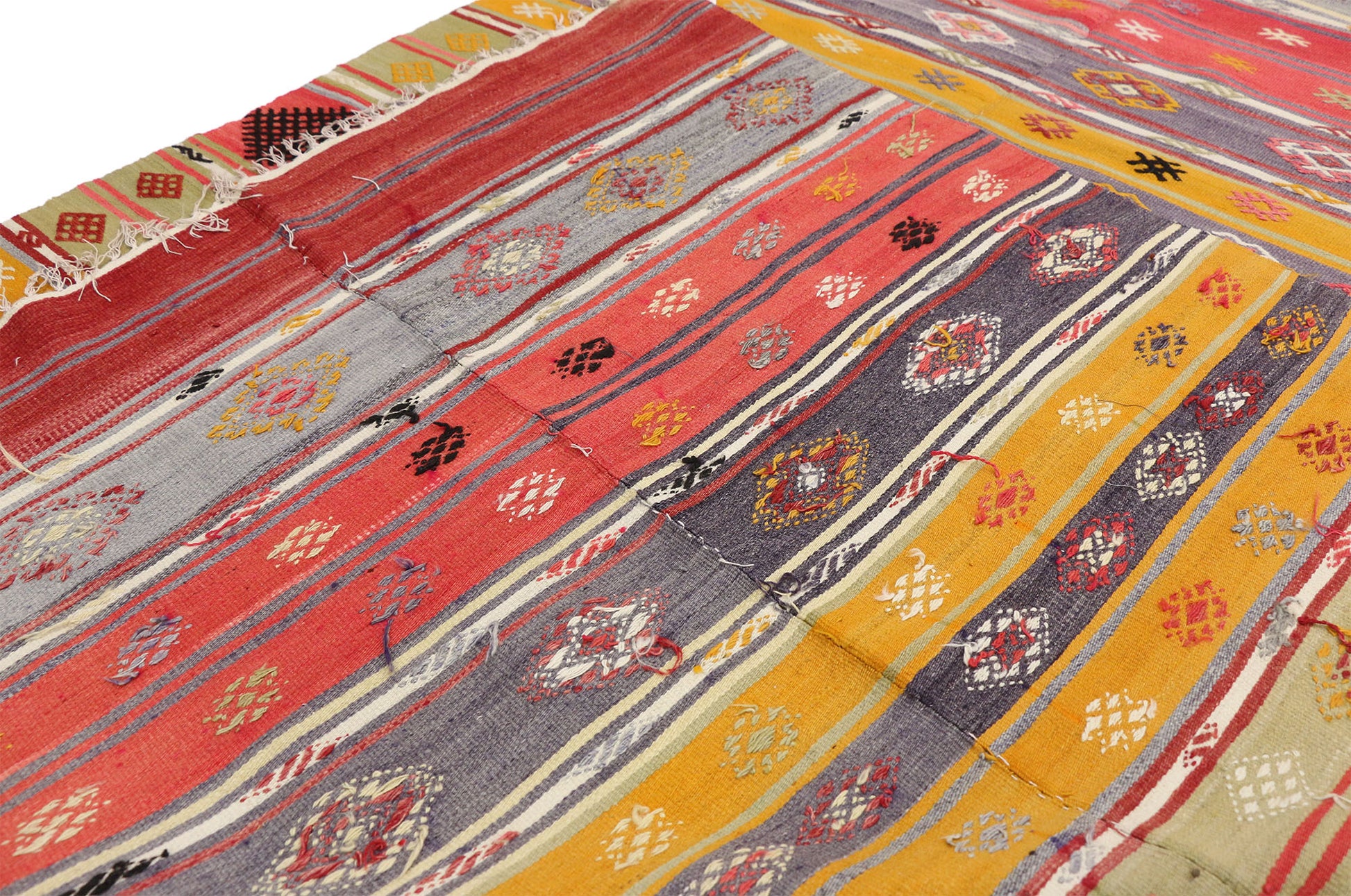 6 x 8 Vintage Turkish Kilim Rug 51275