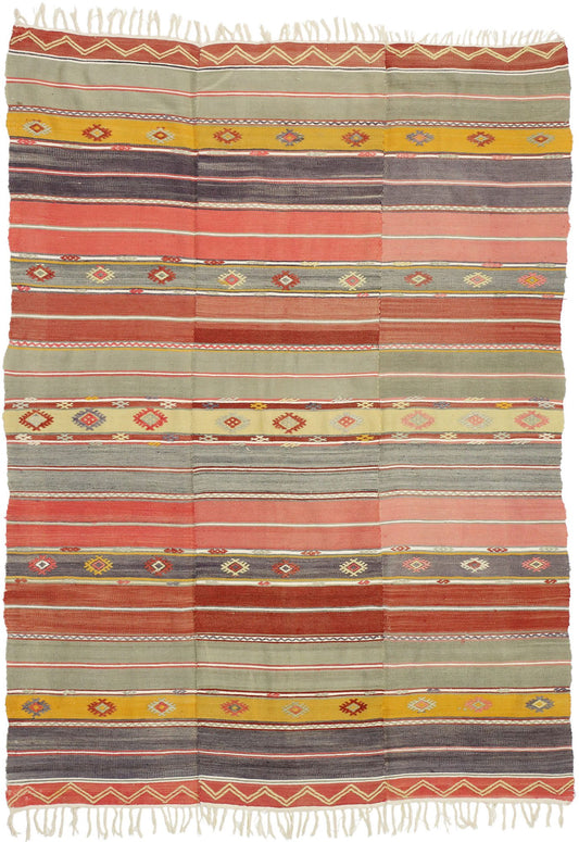 5 x 7 Vintage Kilim Rug 51277