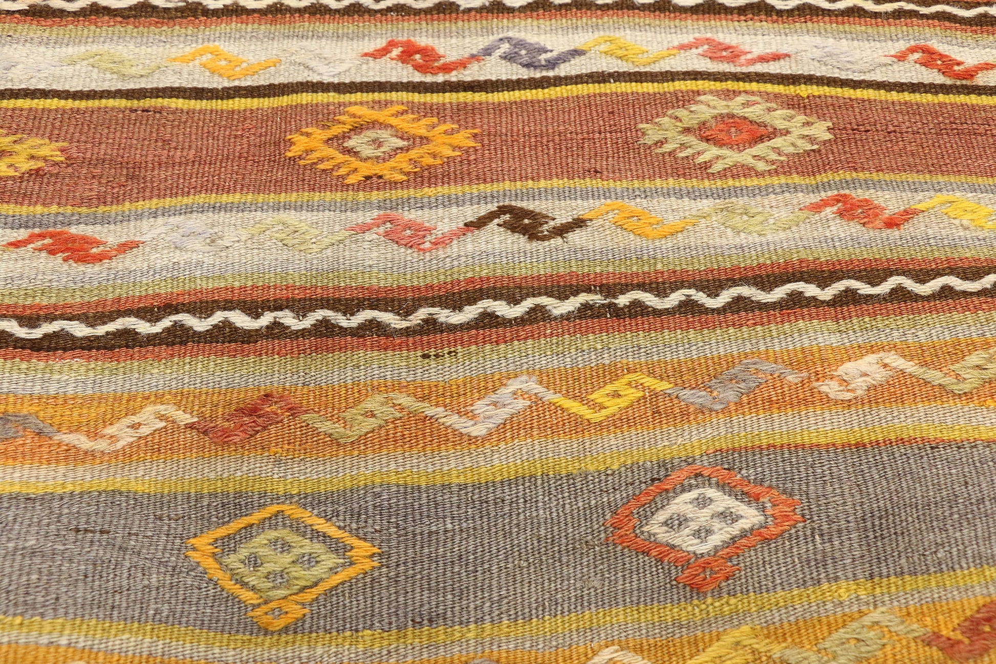 5 x 7 Vintage Turkish Kilim Rug 51282