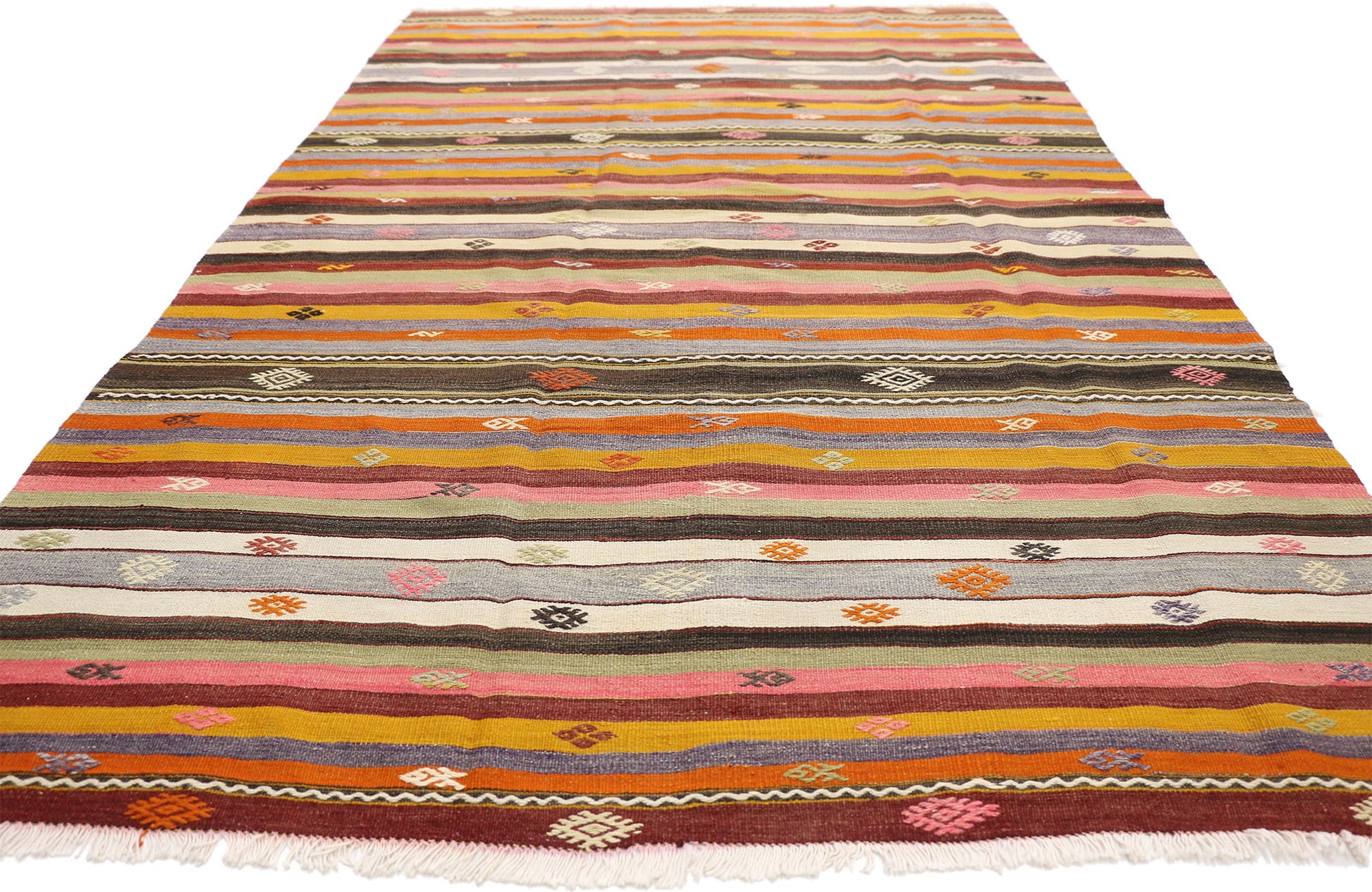 5 x 9 Vintage Turkish Kilim Rug 51283