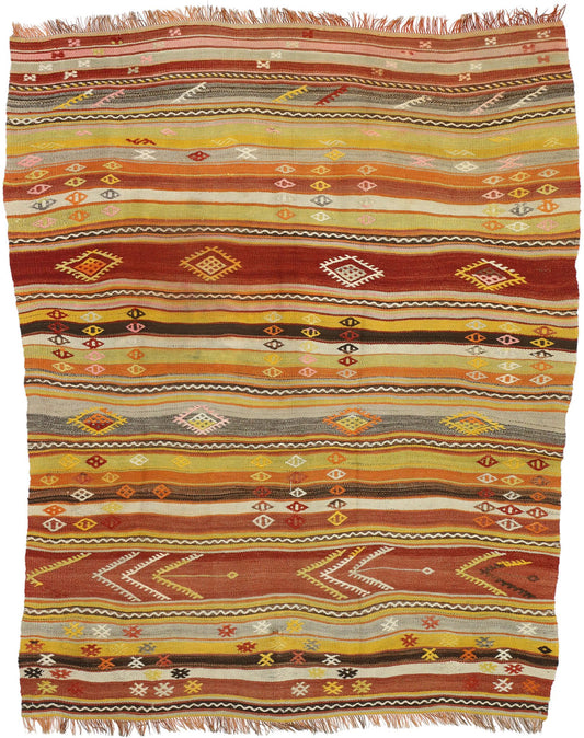 5 x 6 Vintage Kilim Rug 51284