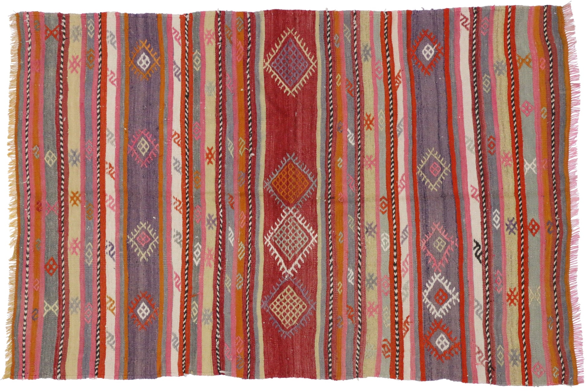 5 x 7 Vintage Kilim Rug 51287