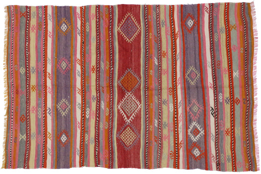 5 x 7 Vintage Kilim Rug 51287