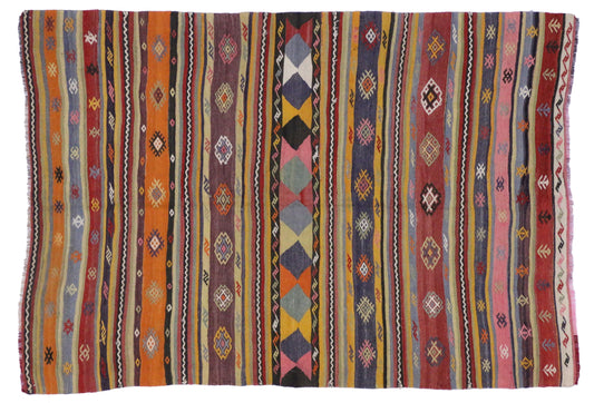 5 x 7 Vintage Kilim Rug 51290