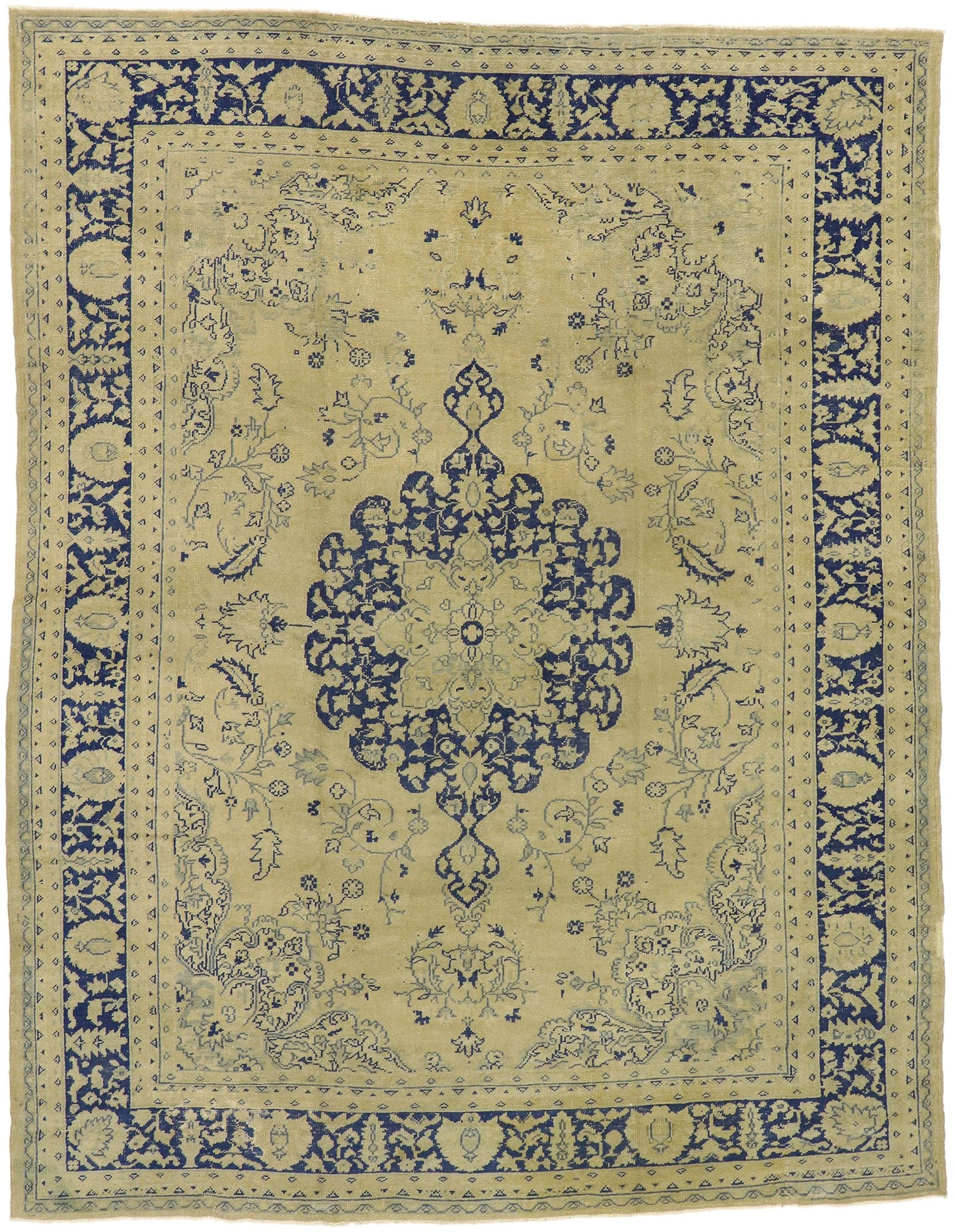 9 x 12 Antique Turkish Oushak Rug 51291