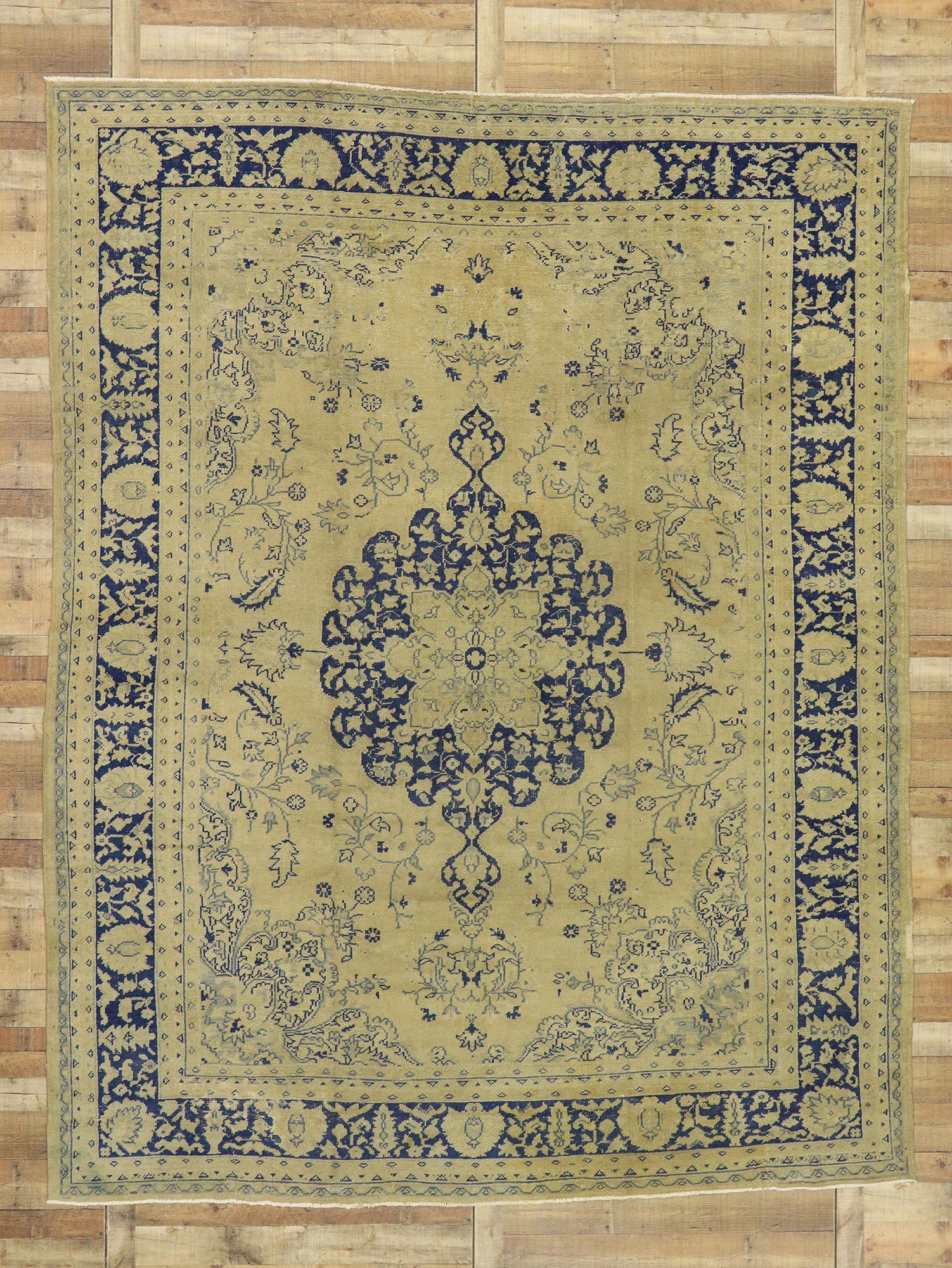 9 x 12 Antique Turkish Oushak Rug 51291
