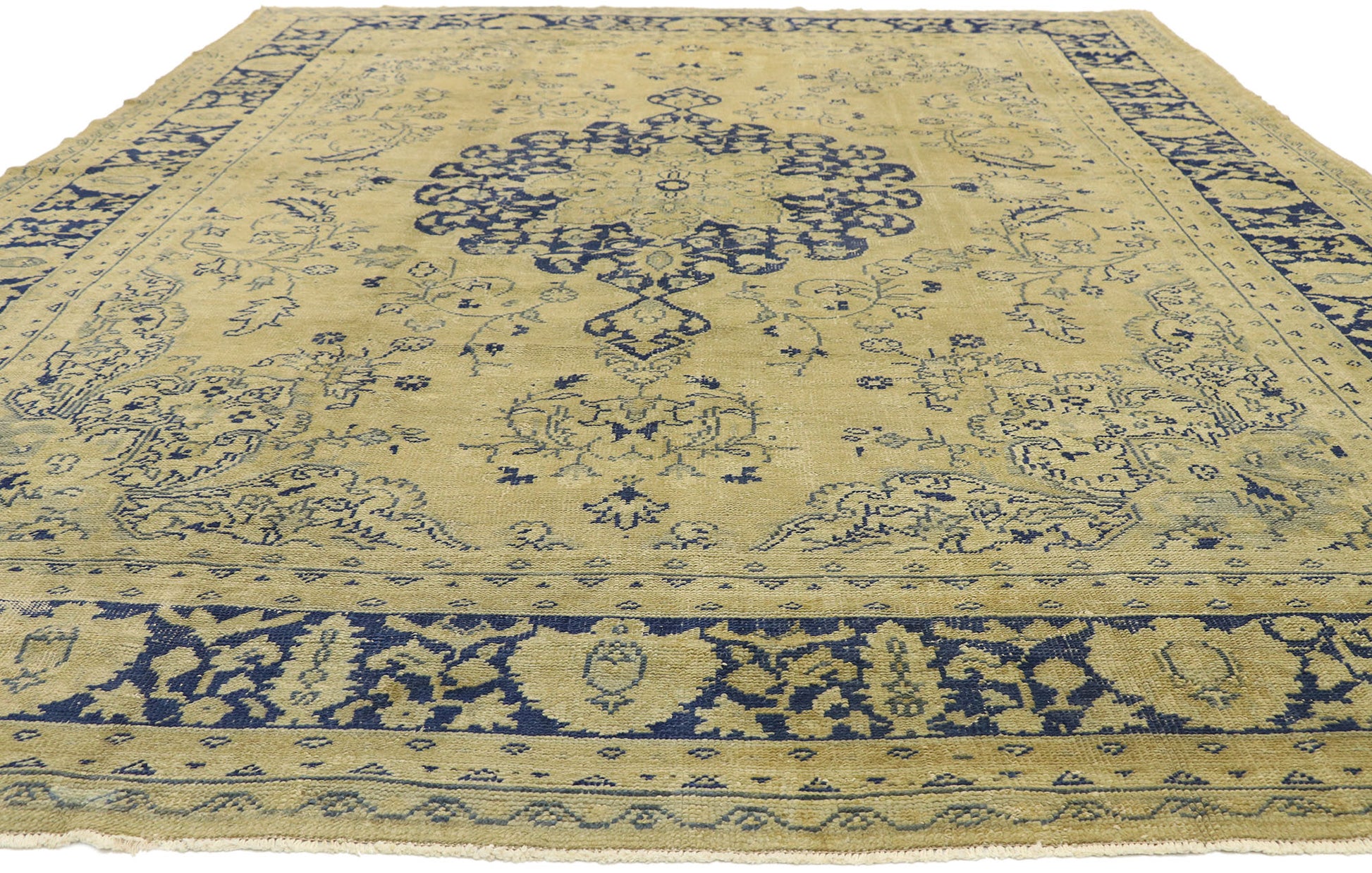 9 x 12 Antique Turkish Oushak Rug 51291