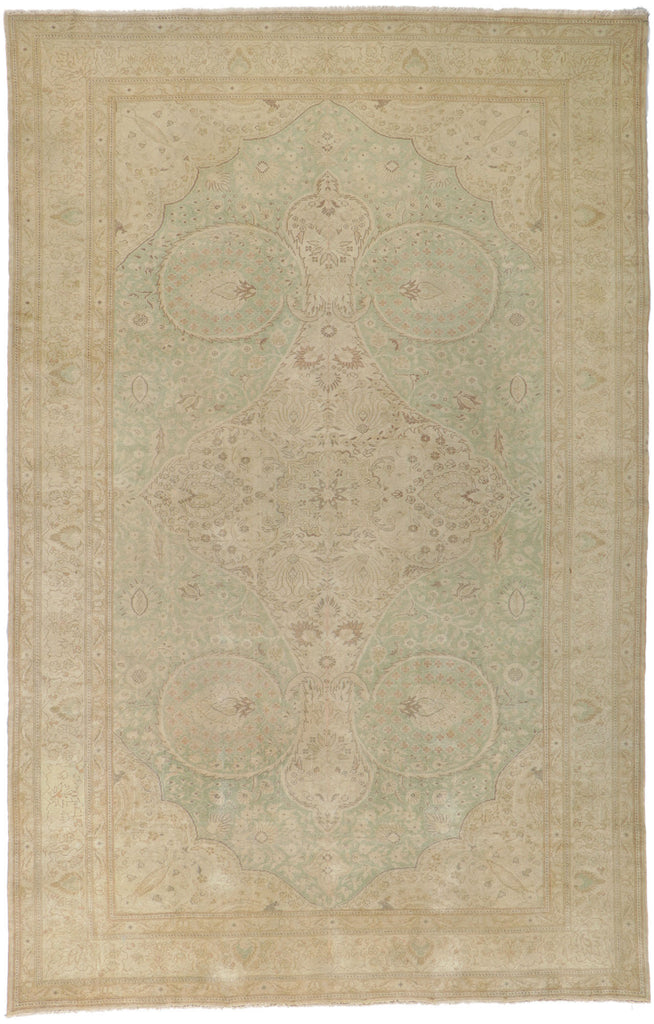 8 x 12 Vintage Earth-Tone Turkish Sivas Rug 51292