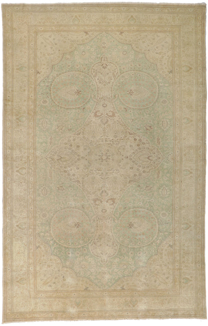 8 x 12 Vintage Earth-Tone Turkish Sivas Rug 51292