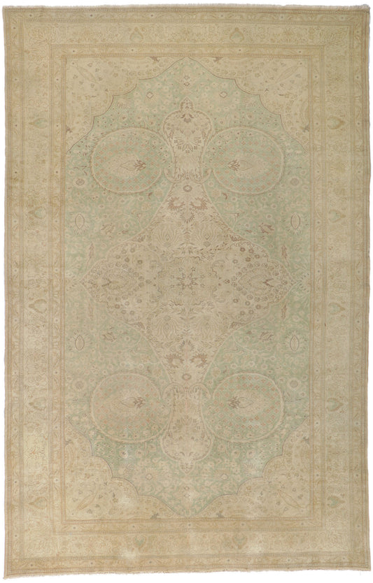 8 x 12 Vintage Earth-Tone Turkish Sivas Rug 51292