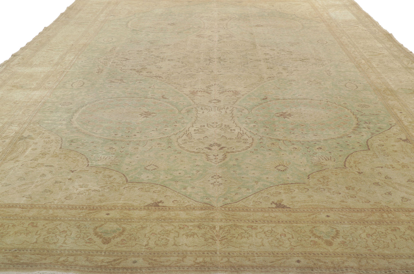 8 x 12 Vintage Earth-Tone Turkish Sivas Rug 51292