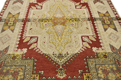 4 x 6 Vintage Turkish Oushak Rug 51293