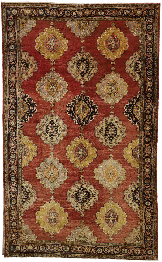 8 x 14 Vintage Turkish Oushak Rug 51294