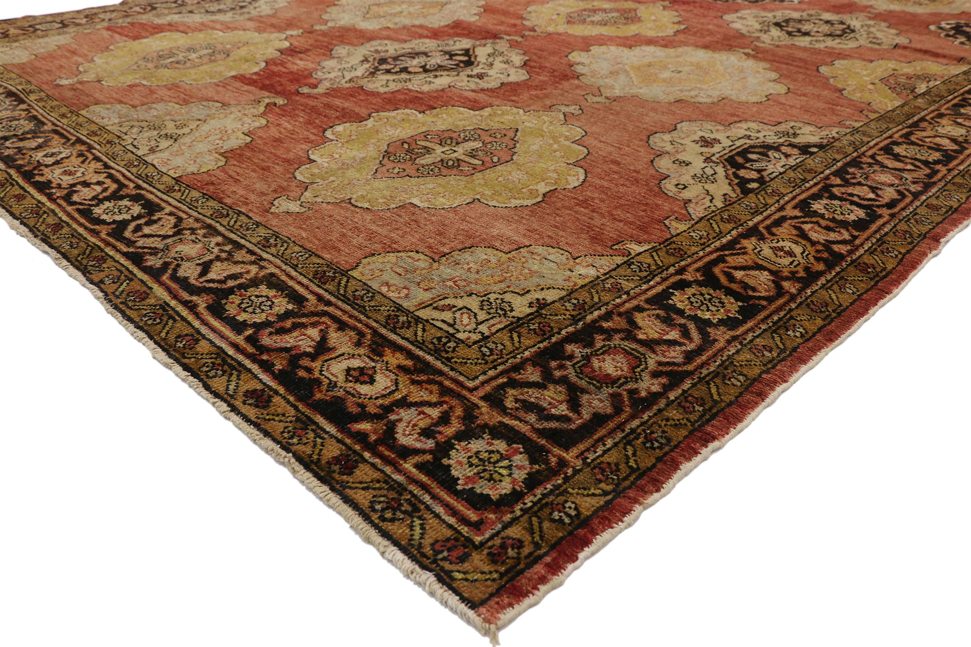 84×115 \"A foggy day” ViNTAGE TURKiSH RUG 84×115 