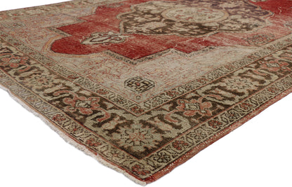 7 x 10 Vintage Turkish Oushak Rug 51297