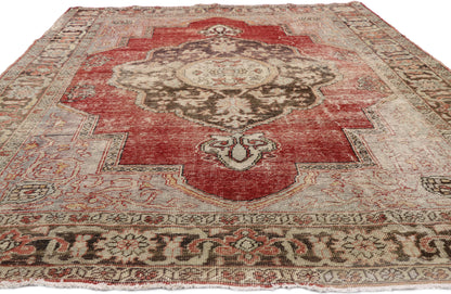 7 x 10 Vintage Turkish Oushak Rug 51297