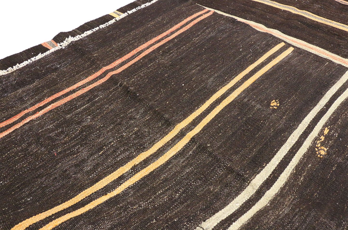 6 x 11 Vintage Striped Turkish Kilim Rug 51303