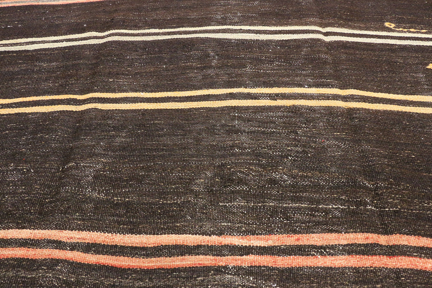 6 x 11 Vintage Striped Turkish Kilim Rug 51303