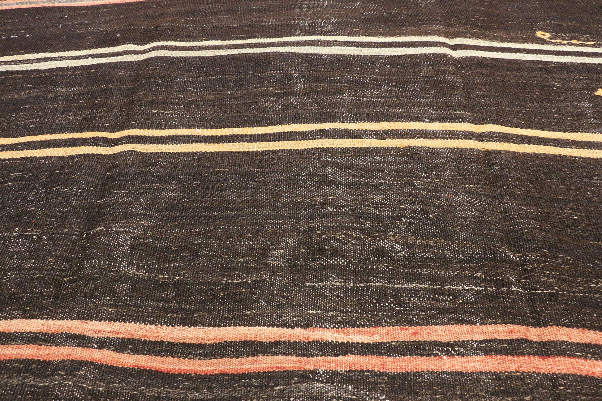 6 x 11 Vintage Striped Turkish Kilim Rug 51303