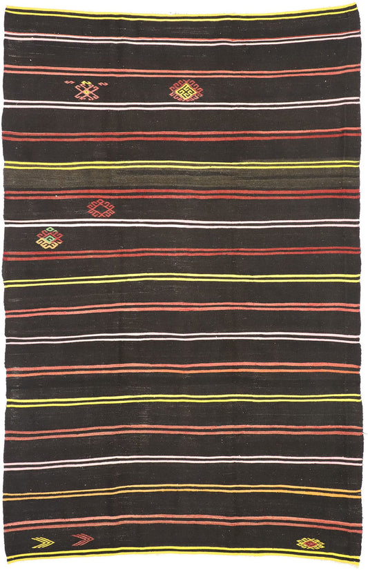 8 x 11 Vintage Turkish Kilim Rug 51304